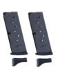 2 Pack Ruger EC9/LC9, LC9S 9mm 7-Round Magazine with Extended Floorplate